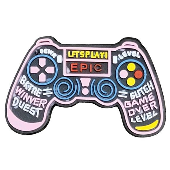 Video Game Shoe Charms Lot 5 Pc Controller Game Boy Switch Stocking Stuffer Gift - Picture 2 of 5